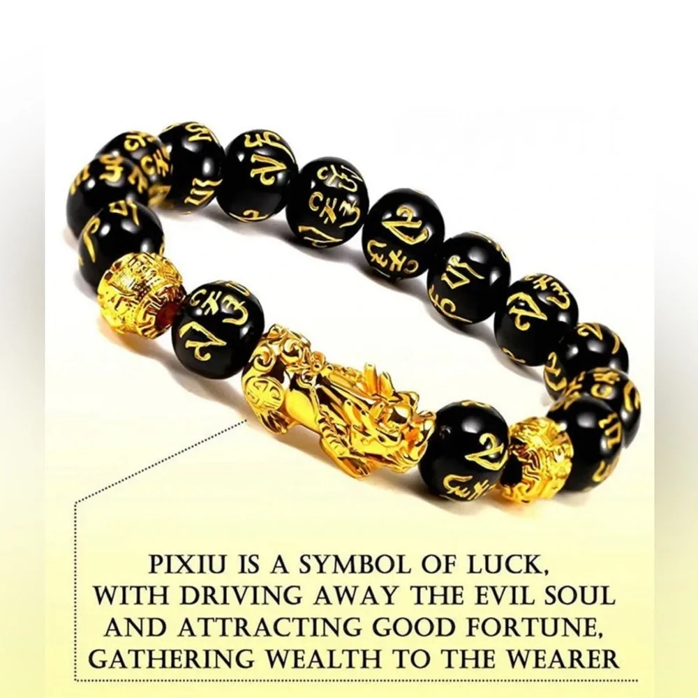 Feng Shui Black Obsidian Wealth Beads - HOST PICK